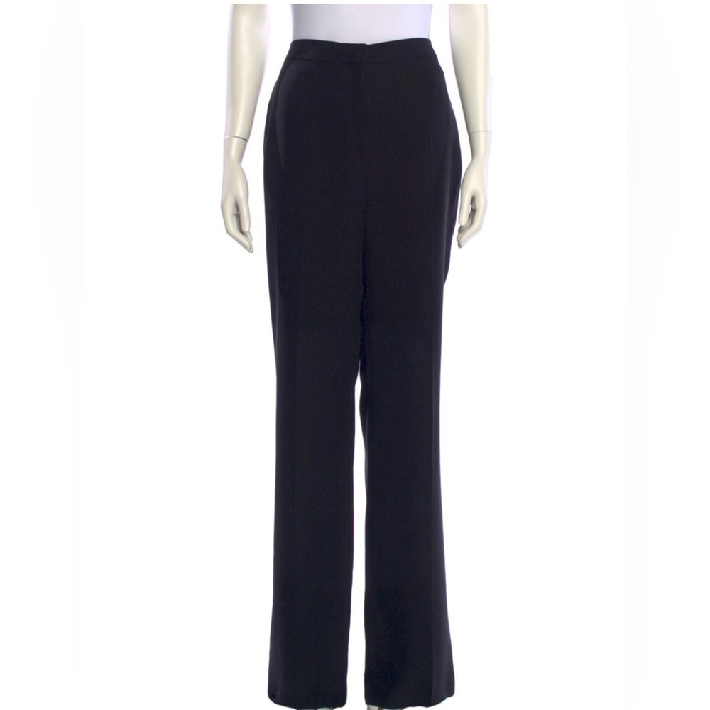 Valentino Elegant Black Wide Leg Pants
